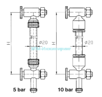 Уровнемер визуальный нержавеющий AISI304 PLEXIGLAS 3 метра от компании ООО "ЭПМ-Инжиниринг"