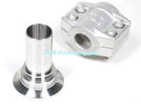 Штуцер из нержавеющей стали из нержавеющей стали из нержавеющей стали кламп под рукав стандарт SMS DN-3" 76,1 мм 91 мм AISI316 от компании ООО "ЭПМ-Инжиниринг"