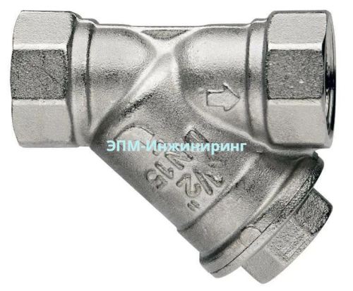 Фильтр нержавеющий косой Вр/Вр Ду 50 (2") AISI 316 муфтовый от компании ООО "ЭПМ-Инжиниринг"