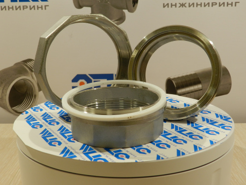 Американка нержавеющая Вр/Вр Ду 15 (1/2", 21,3 мм) AISI 316 PTFE (прокладка фторопластовая) от компании ООО "ЭПМ-Инжиниринг"