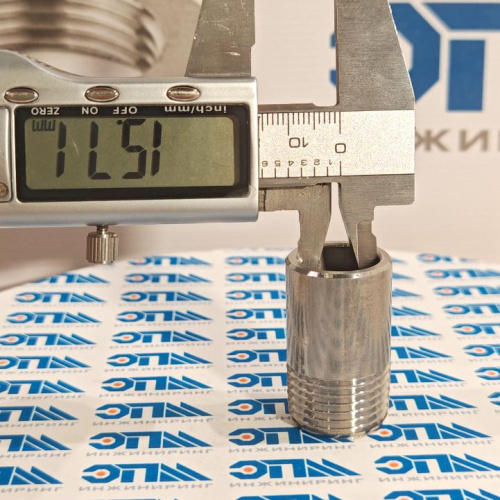 Ниппель приварной нержавеющий Ду 15 (1/2") AISI 304 (резьба, полусгон), (21,3 Мм) от компании ООО "ЭПМ-Инжиниринг"
