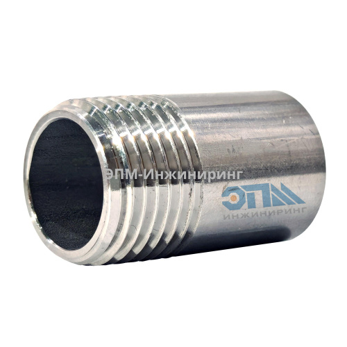 Ниппель приварной нержавеющий Ду 15 (1/2") AISI 304 (резьба, полусгон), (21,3 Мм) от компании ООО "ЭПМ-Инжиниринг"