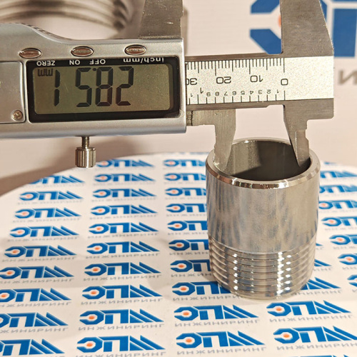 Ниппель приварной нержавеющий Ду 25 (1") AISI 304 (резьба, полусгон), (33,7 Мм) от компании ООО "ЭПМ-Инжиниринг"