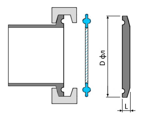 Заглушка из нержавеющей стали кламп DIN, SMS DN-150, DN-6 5/8″ 183 мм 11,1 мм AISI316 от компании ООО "ЭПМ-Инжиниринг"