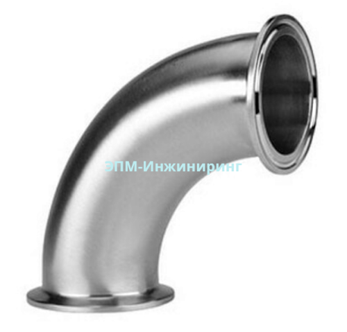 Отвод из нержавеющей стали стандарт 90 градусов DIN DN-50 53 мм 1,5 (1,65) мм 64 мм AISI316 от компании ООО "ЭПМ-Инжиниринг"